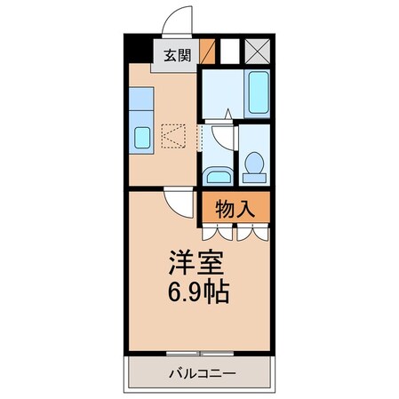 黒江駅 徒歩18分 1階の物件間取画像